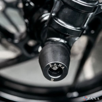 Zana Front Fork Slider For Aprilia Tuono 457 (Black)-ZI-8641