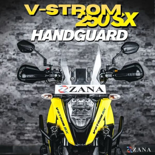 Zana Hand Guard For Suzuki V Strom SX 250 (Black)-ZI-8620-BB