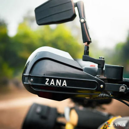 Zana Hand Guard For Suzuki V Strom SX 250 (Black & Silver Logo)-ZI-8620-BS