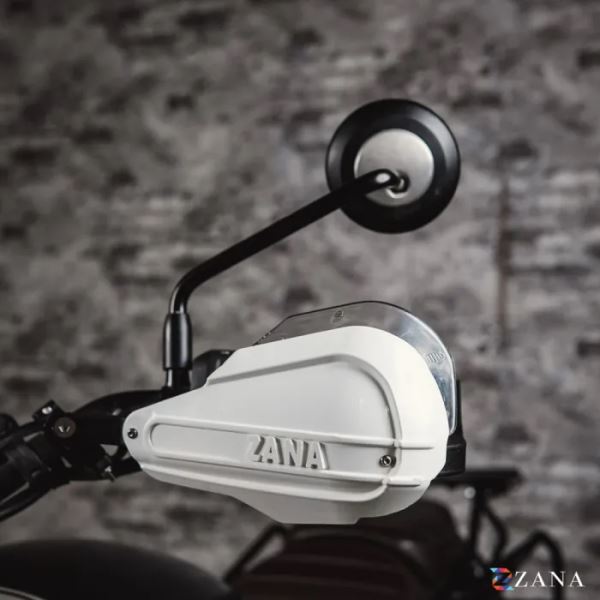 Zana Hand Guard For Triumph Scrambler 400 X (White)-ZI-8615-WW