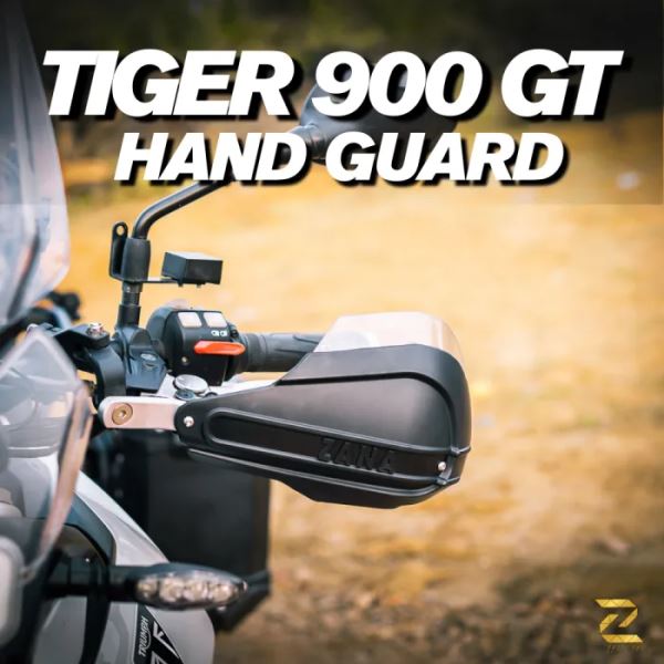 Zana Hand Guard For Triumph Tiger 900 GT (Black)-ZI-8617-BB