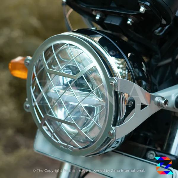 Zana Headlight Grill Type 2 Silver GT & Interceptor 650-ZI-8014