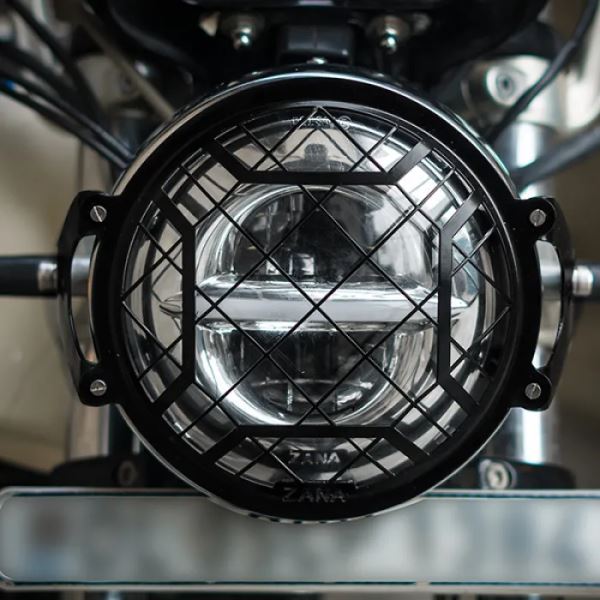 Zana Headlight Grill Type 4 SS Black GT & Interceptor 650-ZI-6046