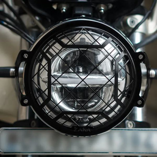 Zana Headlight Grill Type 4 SS Black GT & Interceptor 650-ZI-6046