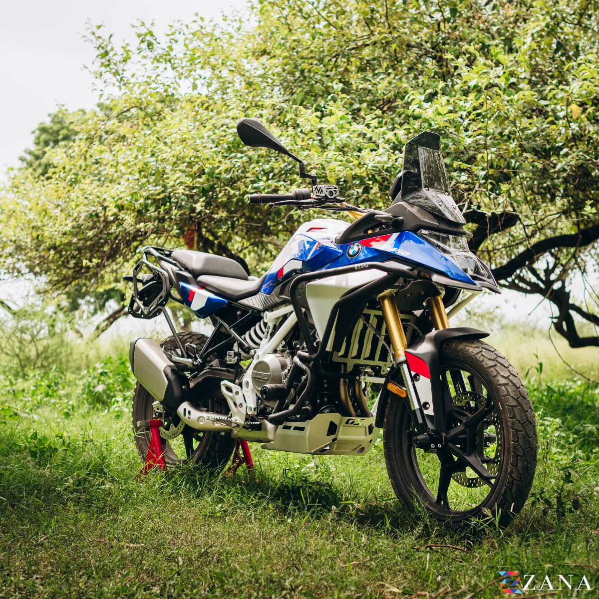 Zana Lower Engine Guard With Slider For BMW F 450 GS (Texture Black)