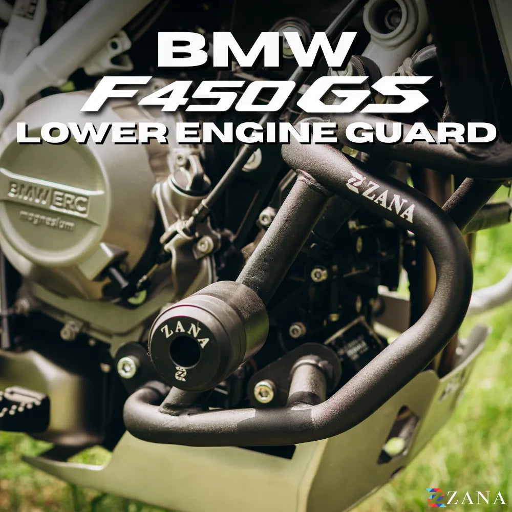 Zana Lower Engine Guard With Slider For BMW F 450 GS (Texture Black)