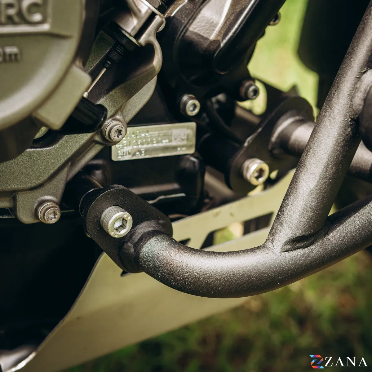 Zana Lower Engine Guard With Slider For BMW F 450 GS (Texture Black)