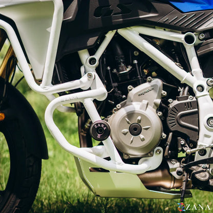 Zana Lower Engine Guard With Slider For BMW F 450 GS (White)