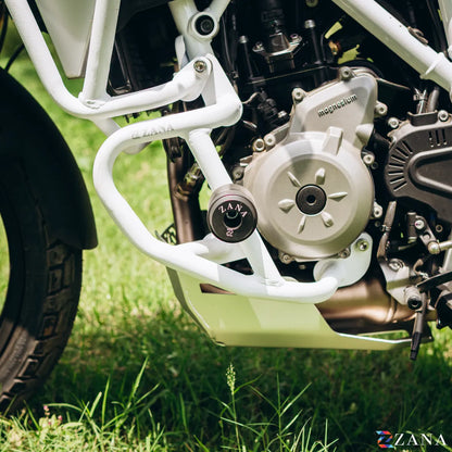 Zana Lower Engine Guard With Slider For BMW F 450 GS (White)