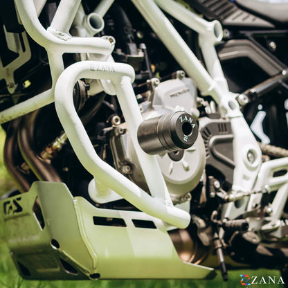 Zana Lower Engine Guard With Slider For BMW F 450 GS (White)