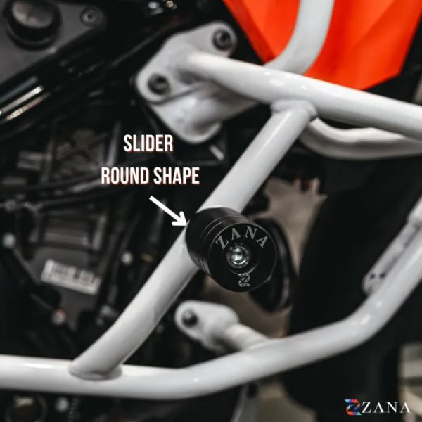 Zana Lower Engine Guard With Slider (White) For KTM ADV 390 2025-ZI-8554