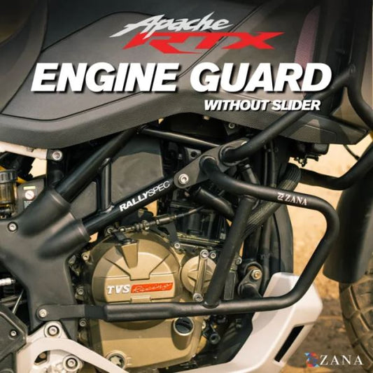 Zana Lower Engine Guard (Black) For TVS Apache RTX 300-ZI-8716