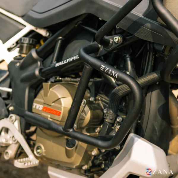 Zana Lower Engine Guard (Black) For TVS Apache RTX 300-ZI-8716