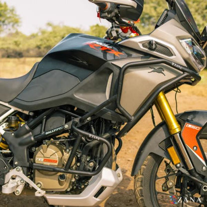 Zana Lower Engine Guard (Black) For TVS Apache RTX 300-ZI-8716