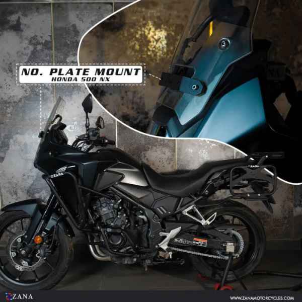 Zana Number Plate Mount For Honda NX500-ZI-8493 - Buy Now At