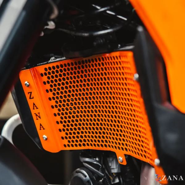 Zana Radiator Guard Honeycomb Orange For KTM ADV 390 2025-ZI-8576