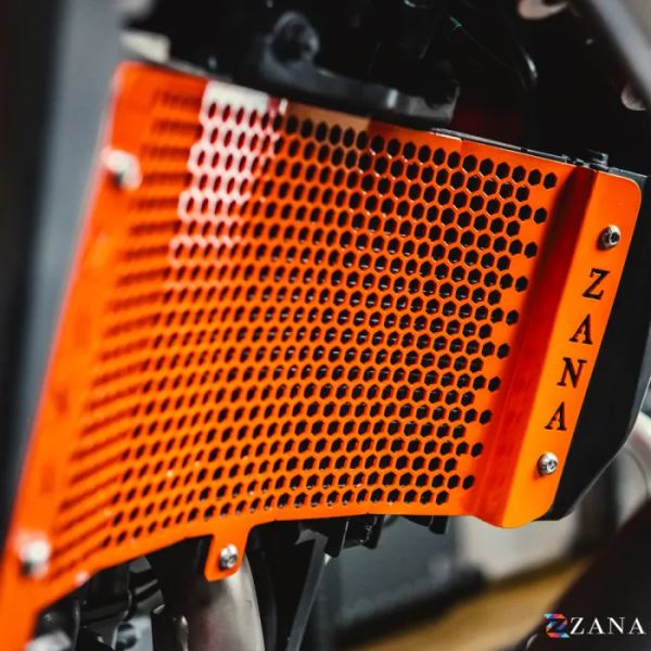 Zana Radiator Guard Honeycomb Orange For KTM ADV 390 2025-ZI-8576