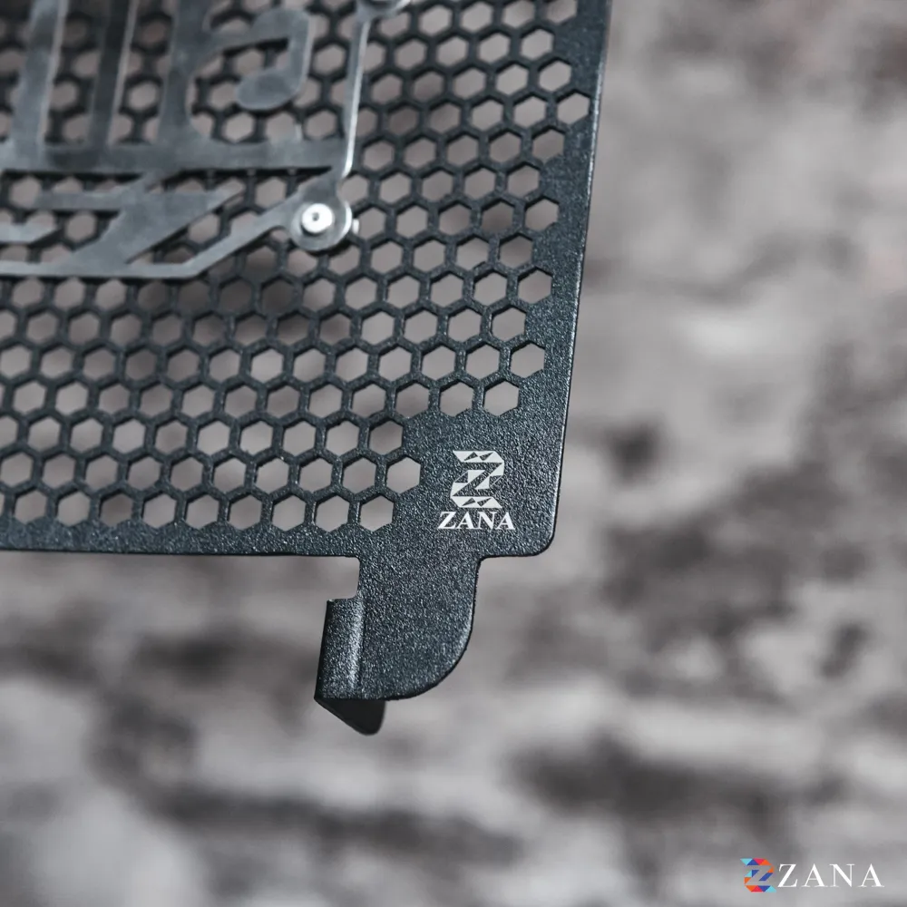 Zana Radiator Guard for Aprilia RS 457 Black with Aprilia 457 Logo – ZI-8663