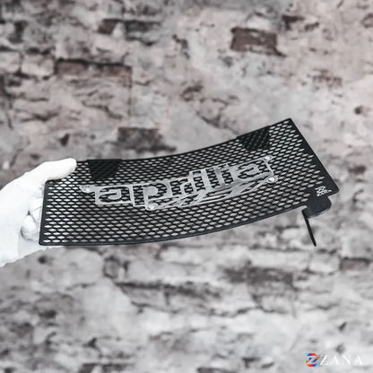Zana Radiator Guard for Aprilia RS 457 Black with Aprilia 457 Logo – ZI-8663