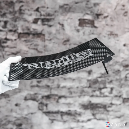 Zana Radiator Guard for Aprilia RS 457 Black with Aprilia 457 Logo – ZI-8663