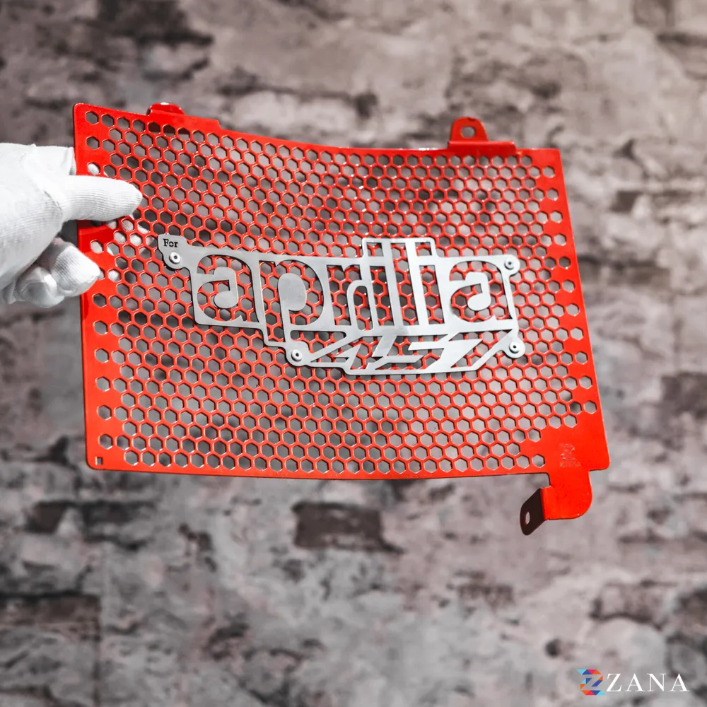 Zana Radiator Guard for Aprilia RS 457 Red with Aprilia 457 Logo – ZI-8664