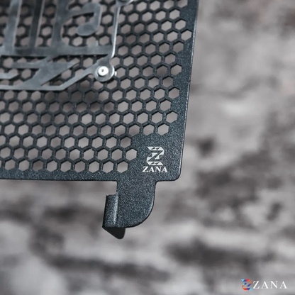 Zana Radiator Guard for Aprilia Tuono 457 Black with Aprilia 457 Logo – ZI-8663