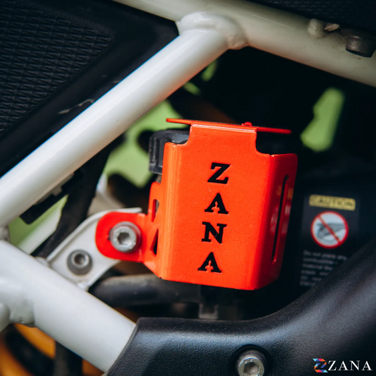 Zana Rear Oil Reservoir Hex Cover (Red) For TVS Apache RTX 300 - ZI-8733