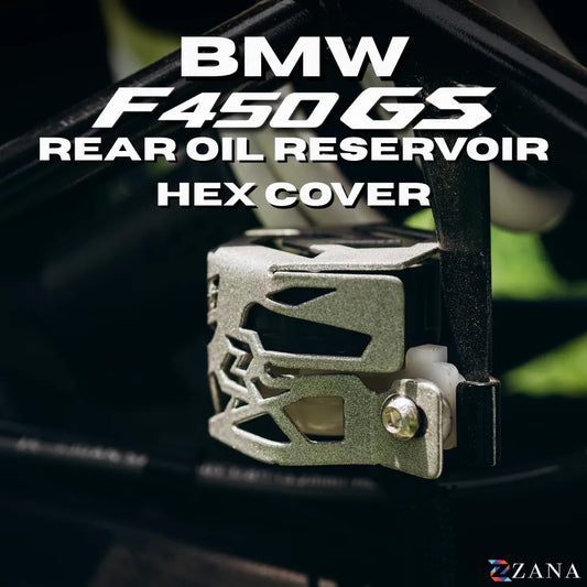 Zana Rear Oil Reservoir Hex Cover (Silver) For BMW F 450 GS - ZI-8811