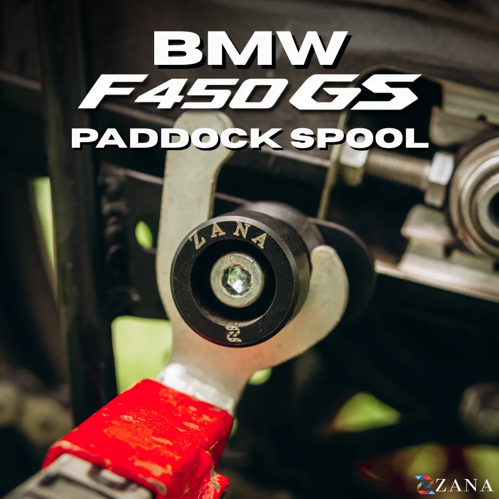 Zana Rear Paddock Spool (Black) For BMW F 450 GS - ZI-8797