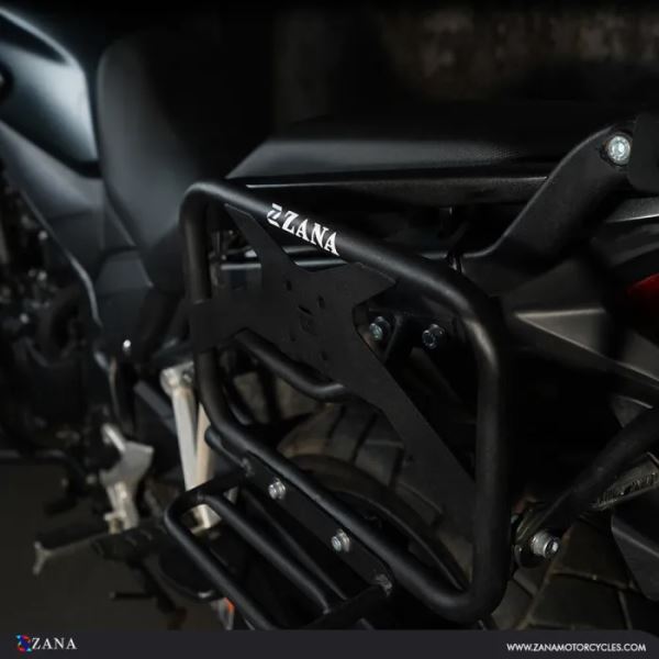 Zana Roadster-Saddle stay with Exhaust Sheild with Jerry can Mount