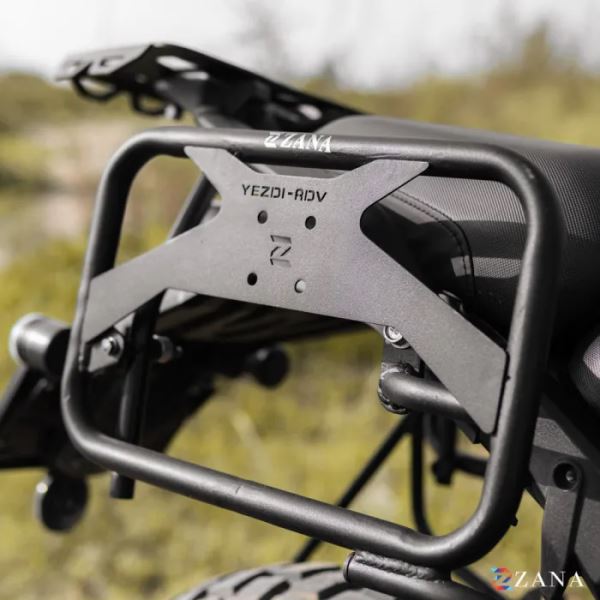 Zana Roadster Saddle Stay With Jerry Can Mount For Yezdi Adventure 2025 (Black)-ZI-8669