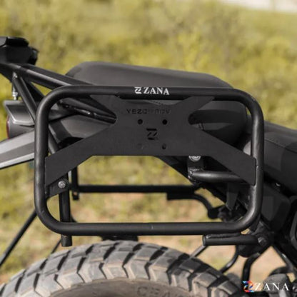 Zana Roadster Saddle Stay With Jerry Can Mount For Yezdi Adventure 2025 (Black)-ZI-8669