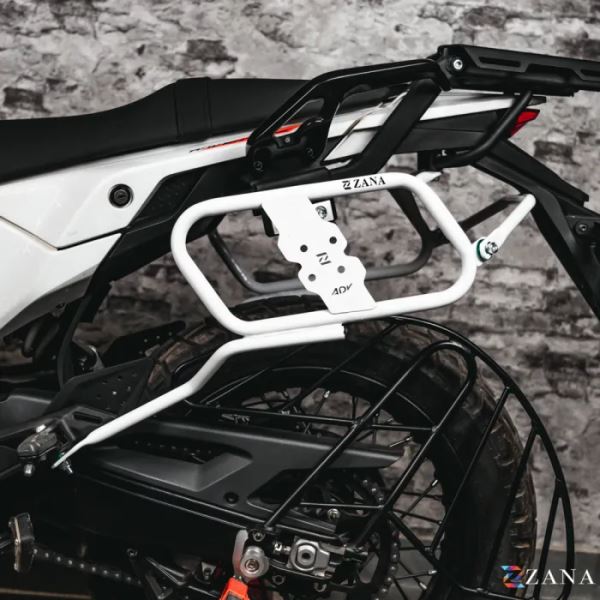 Zana Saddle Stay V-1 With Jerry Can Mount White For KTM ADV 390 2025-ZI-8581
