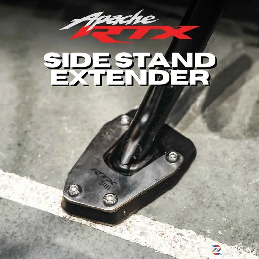 Zana Side Stand Extender For TVS Apache RTX 300 (Aluminium & Stainless Steel) - ZI-8755