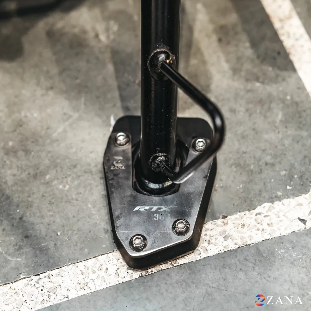 Zana Side Stand Extender For TVS Apache RTX 300 (Aluminium & Stainless Steel) - ZI-8755