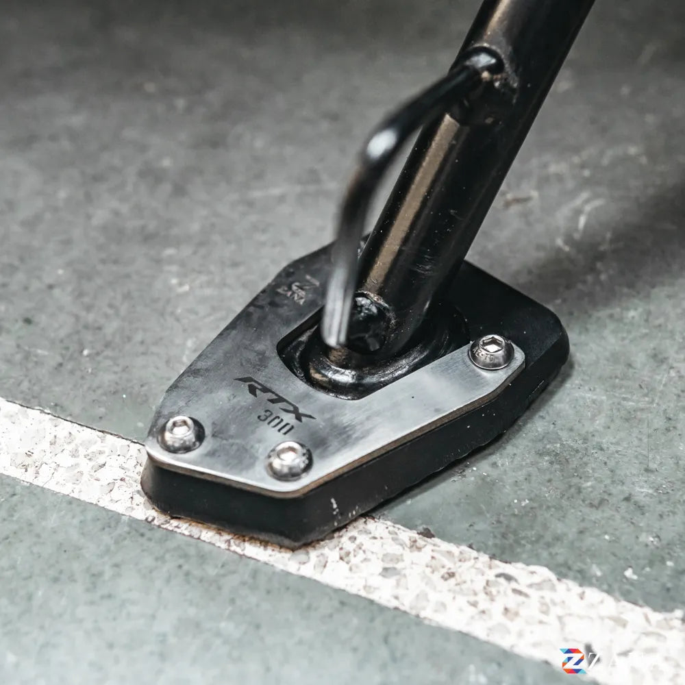 Zana Side Stand Extender For TVS Apache RTX 300 (Aluminium & Stainless Steel) - ZI-8755