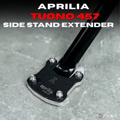 Zana Side Stand Extenders For Aprilia Tuono 457 (Black)-ZI-8651
