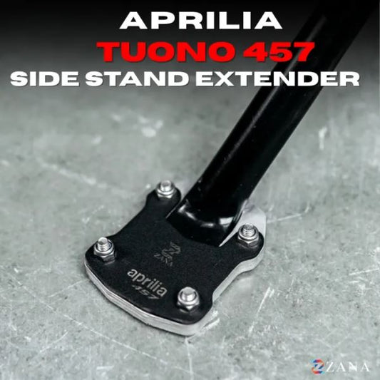 Zana Side Stand Extenders For Aprilia Tuono 457 (Black)-ZI-8651