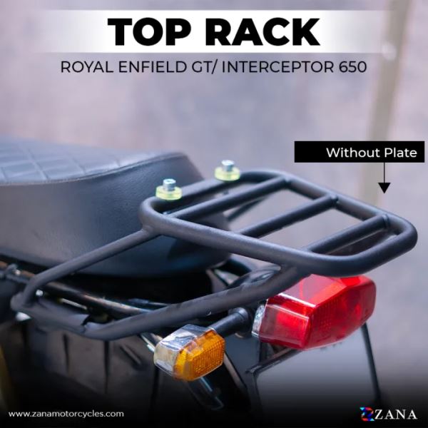 Zana Top Rack MS Without Plate Compatible With Pillion Backrest For GT / interceptor 650-ZI-8324