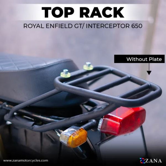 Zana Top Rack MS Without Plate Compatible With Pillion Backrest For GT / interceptor 650-ZI-8324