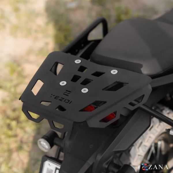 Zana Top Rack Plate For Yezdi Adventure 2025 (Black)-ZI-8670