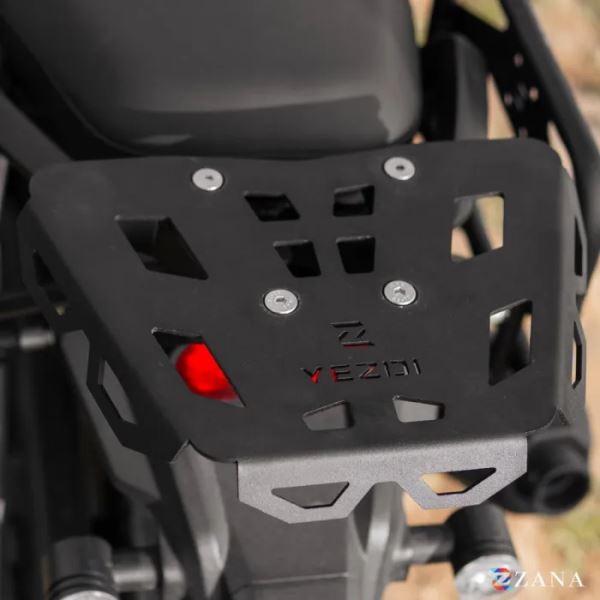 Zana Top Rack Plate For Yezdi Adventure 2025 (Black)-ZI-8670