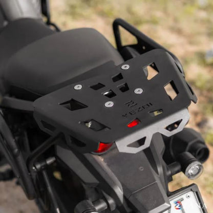 Zana Top Rack Plate For Yezdi Adventure 2025 (Black)-ZI-8670