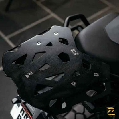 Zana Top Rack With Plate For BMW R 1300 GS (Black)-ZP-129