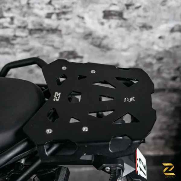 Zana Top Rack With Plate For BMW R 1300 GS (Black)-ZP-129