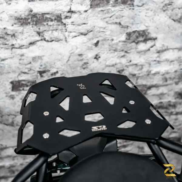 Zana Top Rack With Plate For BMW R 1300 GS (Black)-ZP-129