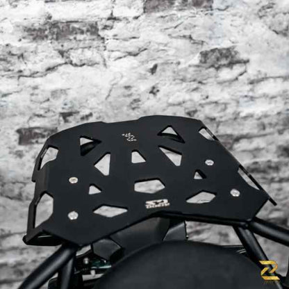 Zana Top Rack With Plate For BMW R 1300 GS (Black)-ZP-129