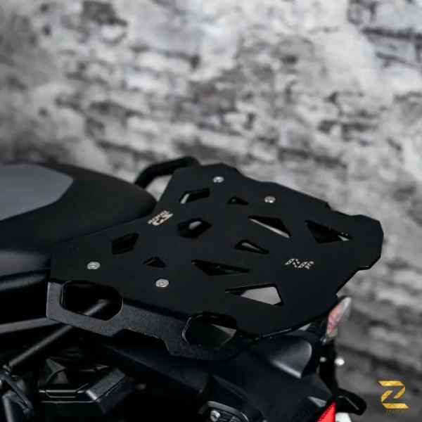 Zana Top Rack With Plate For BMW R 1300 GS (Black)-ZP-129