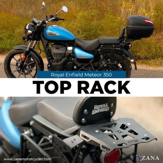 Zana Top Rack With Plate Sheet Metal Type-2 For Royal Enfield Meteor 350-ZI-8400
