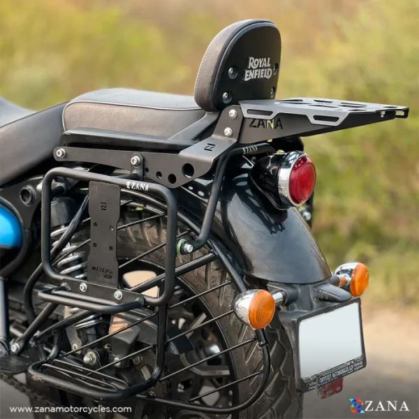 Zana Top Rack With Plate Sheet Metal Type-2 For Royal Enfield Meteor 350-ZI-8400